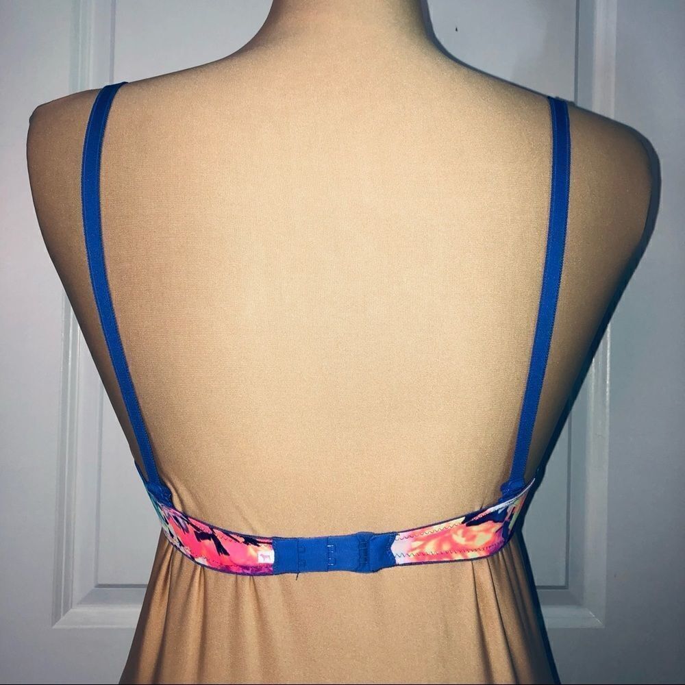 PINK Victoria’s Secret Neon Floral Push Up Bra - Picture 3 of 4
